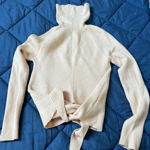 Lovers + Friends Soft Beige Turtleneck Sweater